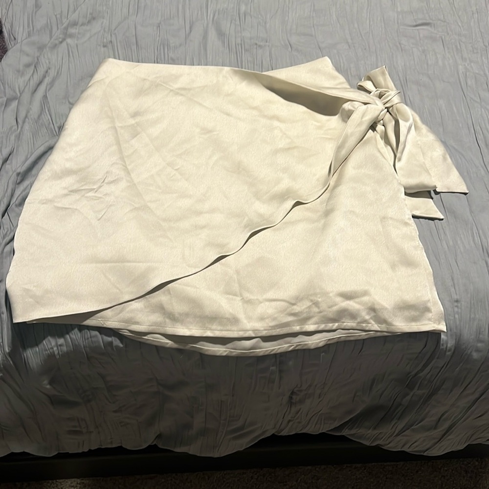 Satin Wrap Skirt